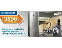 Kup domácí spotřebič Samsung a získej až 3500 Kč zpět!