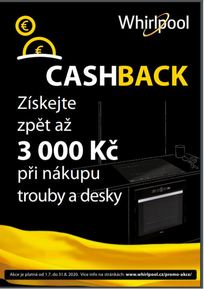 Akce Cashback WHIRLPOOL až do výše 3 000 Kč