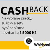 WHIRLPOOL - Cashback na pračky a sušičky až 5000 Kč