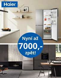 Cashback Haier a Candy až 7000 Kč