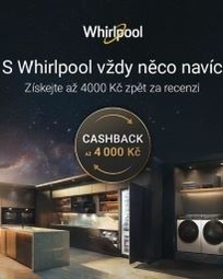 Cashback Whirlpool až do výše 4 000 Kč