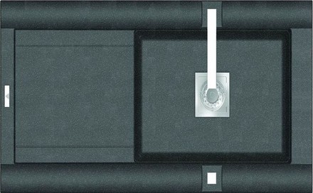 Granitový dřez Astracast GEO 1.0 černá metalická