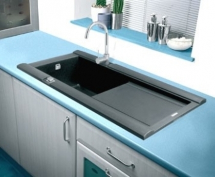 Granitový dřez Astracast GEO 1.0 černá metalická (3)