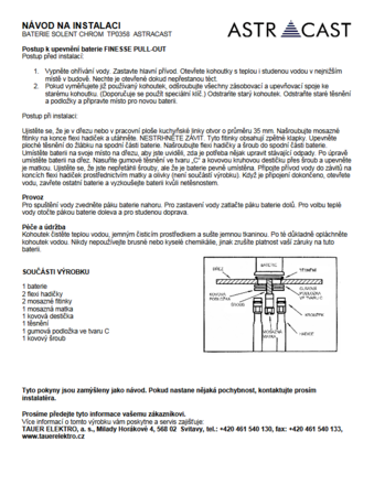 Páková baterie Astracast SOLENT CHROM TP0358 (1)