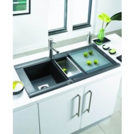 Granitový dřez levostranný Astracast GEO 1.5 LHD Saharský písek (1)