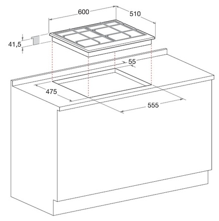 Indukční varná deska Hotpoint Ariston KIC 642 C (1)