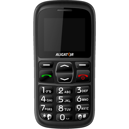 Mobilní telefon pro seniory Aligator A420 Black