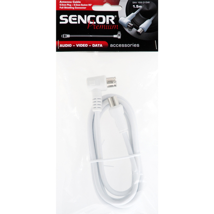 Anténní koaxiální kabel 1,5m Sencor SAV 169-015W