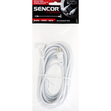 Anténní koaxiální kabel 5m Sencor SAV 169-050W