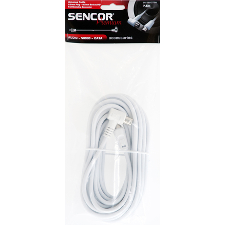 Anténní koaxiální kabel 7,5m Sencor SAV 169-075W