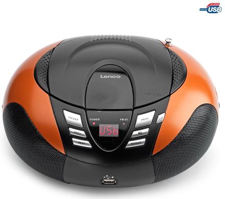Rádio s CD/USB Lenco SCD 37 Orange