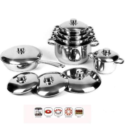 Sada nádobí nerez 12 dílů Orion LUXUR L (111663) (1)