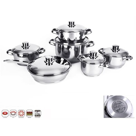 Sada nádobí nerez 12 dílů Orion LUXUR L (111663) (2)