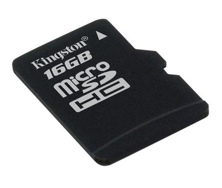 MicroSDHC paměťová karta s adaptérem - 16GB Kingston MicroSDHC 16GB CL4 + adpt