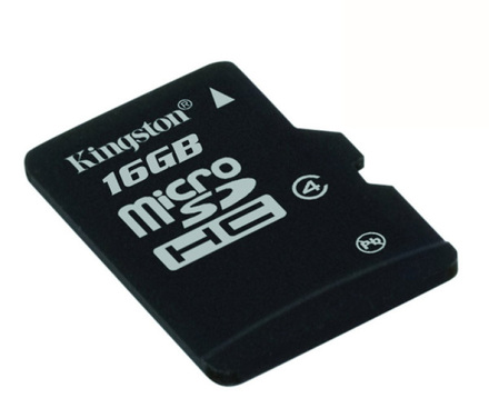MicroSDHC paměťová karta Kingston MicroSDHC 16GB CL4 SP SDC4