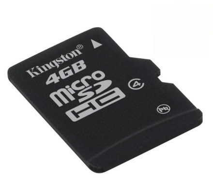 MicroSDHC paměťová karta Kingston MicroSDHC 8GB CL4 SP SDC4