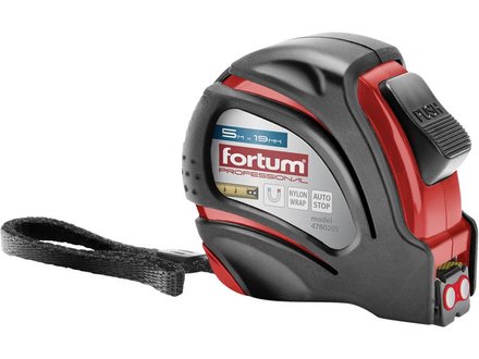 Metr svinovací Fortum (4780205) 5m, 5m, š. pásku 19mm