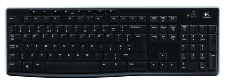 Bezdrátová počítačová klávesnice Logitech K270 černá (rozbaleno)