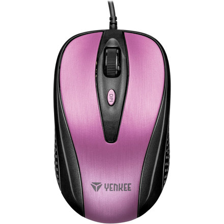 Počítačová myš Yenkee YMS 1025PK Myš USB Quito růžová