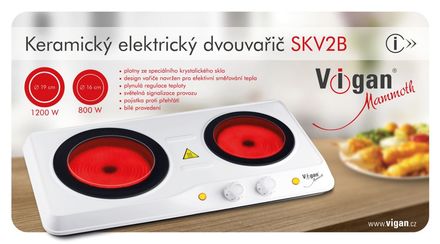 Sklokeramický dvouplotýnkový vařič Vigan SKV2B (1)