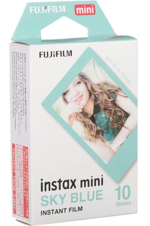 Kinofilm FujiFilm Instax mini modrý rámeček 10 ks fotek
