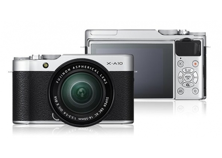 Kompaktní fotoaparát s vyměnitelným objektivem FujiFilm X-A10 silver/black + XC16-50