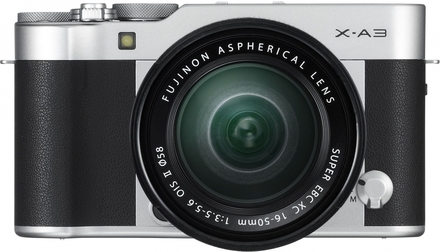 Kompaktní fotoaparát s vyměnitelným objektivem FujiFilm X-A3 + XC16-50mm F3.5-5.6 II silver