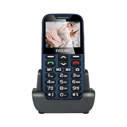 Mobilní telefon pro seniory Evolveo EasyPhone XD modrý