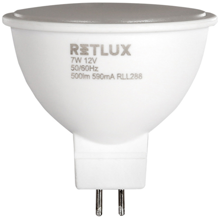 LED žárovka Retlux RLL 288 GU5.3 žárovka LED spot 7W teplá bílá
