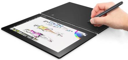 Dotykový tablet Lenovo YOGA Book 10 10.1", 64 GB, WF, BT, GPS, Win 10 Pro - černý (ZA150053CZ) (11)