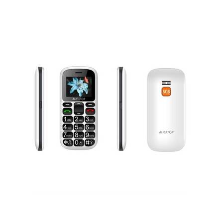 Mobilní telefon pro seniory Aligator A321 Senior White