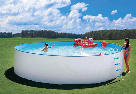 Zahradní bazén Steinbach Nuovo 3, 5 x 1, 2m s kovovou konstrukcí (1)