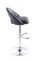 Barová židle G21 Victea black, koženková, prošívaná (2)