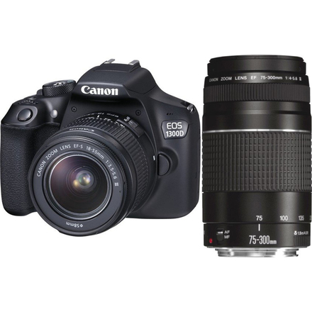 Digitální zrcadlovka Canon EOS 1300D+18-55DC+75-300DC