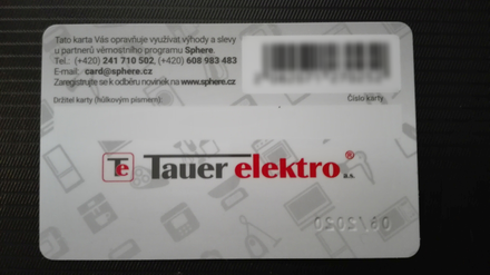 Slevová karta SPHERE Slevová karta SPHERE (2)