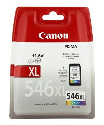Inkoustová náplň Canon CL-546 XL originální - červená/modrá/žlutá