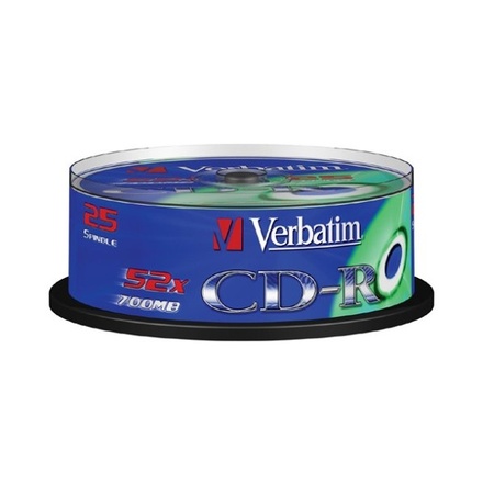 CD disk Verbatim CD-R(25-Pack)Spindl/52x/700MB (43432)