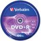 DVD disk Verbatim DVD+R(100-Pack)Spindl/MattSlvr/16x/4.7GB (43551) (1)