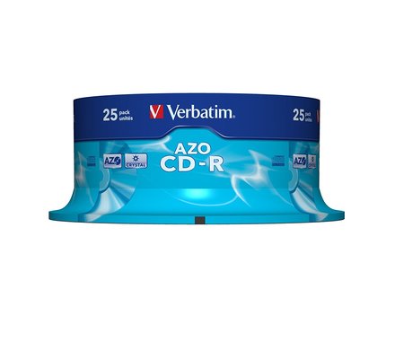 CD disk Verbatim CD-R(25-Pack)Cake/Crystal/52x/700MB