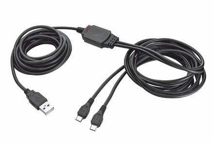 Dobíjecí kabel k herním ovladačům Trust GXT 222 PS4 Duo Charge &amp; Play Cable