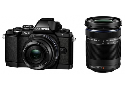 Kompaktní fotoaparát s vyměnitelným objektivem Olympus E-M10 IIR DZ kit black/black