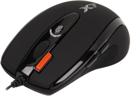 Počítačová myš A4Tech X-710BK / laserová / 7 tlačítek / 2000dpi - černá
