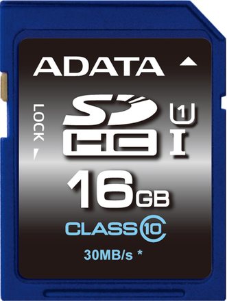 Paměťová karta A-Data SDHC 16GB UHS-I Premier, Class 10 (ASDH16GUICL10-R)