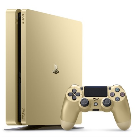 Herní konzole Sony PS4 - Playstation 500 GB - zlatý, 2x DS4 (PS719847960)
