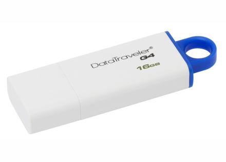 USB Flash disk Kingston 16GB USB 3.0 Data Traveler G4 modrý (DTIG4/16GB)
