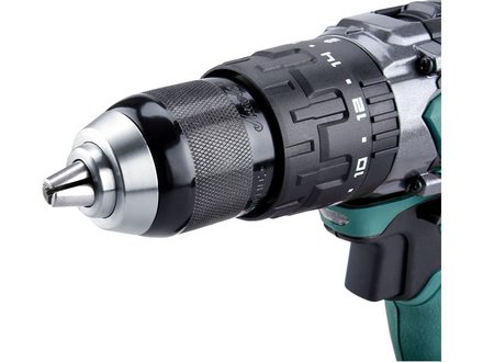 Aku šroubovák Extol Industrial (8791110) s příklepem, 18V Li-ion, 4 pólový motor, 2000mAh (4)