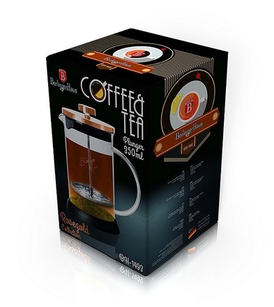 Konvička na čaj a kávu Berlingerhaus BH 1493 French Press 350 ml Rosegold collection (1)
