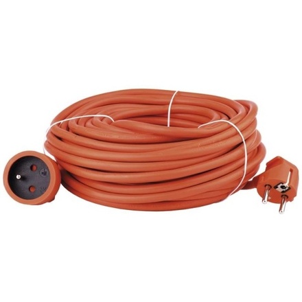 Prodlužovací kabel Emos P01130 Prodlužovací kabel spojka 30m, oranžový