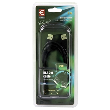 USB kabel Emos SB7002 USB kabel 2.0 A vidlice - A vidlice 2m (1)