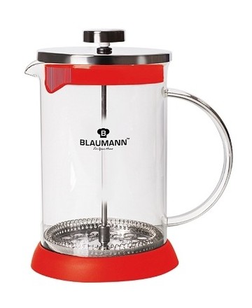 Konvička na čaj a kávu Blaumann BL 3275cerv French Press 600 ml